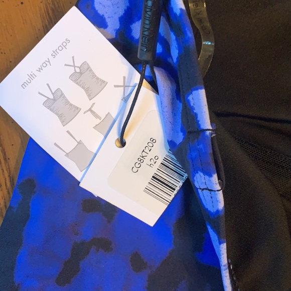 NWT Calvin Klein Atlantis Ombré Tankini Top Sz S - Picture 11 of 11